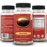 Shed H2O | Natural Diuretic Water Pills for Water Retention Relief, Supports Men and Women in Reducing Bloating and Water Weight | Supports Healthy Potassium Levels by New Day Health