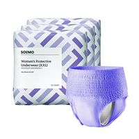 Amazon Brand - Solimo Incontinence Protective Underwear for Women, Maximum Absorbency, XX-Large, 42 Count (3 packs of 14)