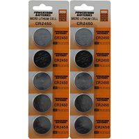 CR2450 Lithium Button Cell Batteries (Pack of 10)