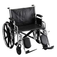 Nova MedicalProducts Healthcare 24" Steel Wheelchair Detachable Desk Arms and Footrests