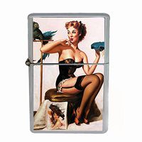 Vintage Retro Sexy Bridesmaid Party Dual Torch Lighter Pin Up Girl-069