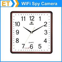 2015 Model WiFi Wall Clock Hidden HD Camera 1080p iPhone Android PC Mac Real Time Monitoring Motion Detection Remote Internet Recording P2P IP DVR Spy Covert Wireless Baby Monitor Home Security Nanny Cam