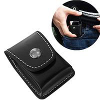 Fellibay Lighter Pouches Leather Belt Pouch Carrying Pouch Holder Lighter Smoking Pipe Bag Organizer Case Pipe Tool Lighter Waist Holder Pocket with Belt Loop for Men Women