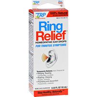 TRP Homeopathic Ear Drops - Ring Relief - For Tinnitus Symptoms - Natural - .33 oz (Pack of 2)