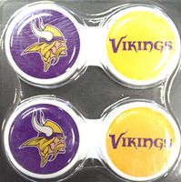 California Accessories Minnesota Vikings 2 Pack Contact Lens Case