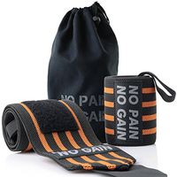 American Trends Adjustability Wrist Wraps Protect Against Pain or Injury Wrist Supports for Weightlifting, Gym, WODs, Olympic Lifts Orange