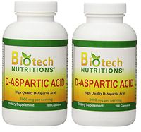 Biotech Nutritions D-aspartic Acid Dietary Supplement, 3000 Mg (400 Capsules)