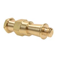 Foto&Tech Brass Spigot 3/8"-16 Male Thread Screw Adapter Hexagonal Stud for Manfrotto Super Clamps/Light Head