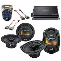 Compatible with Honda Civic 1996-2000 OEM Speaker Replacement Harmony R65 R69 & CXA300.4 Amp (Renewed)