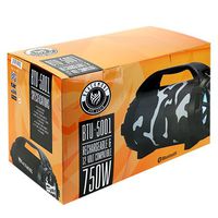 Blackmore BTU-5001 Rechargeable Speaker w/Bluetooth/FM/USB/TF/Mic-In Black