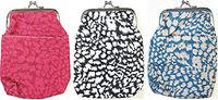 Eclipse Animal Print Vinyl Cigarette Case Pouch w/Pocket, Coin Purse, 3ct, 100s, B24