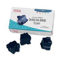 Xerox Cyan Solid Ink, 3 Sticks/Box, Total Box Yield 3400 (108R00605)