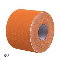 Yuniroom Sports Kinesiology Tape Waterproof Physio Muscle Strain Injury Support Strips KT Tape Sports 5/2.5cm5m (Color : Orange, Size : 5cm5m)