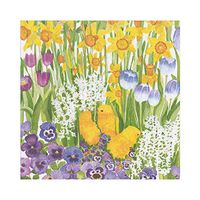 Caspari Easter Garden Paper Luncheon Napkins - 40 Count