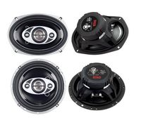 2) New Boss P694C 6x9" 800W + 2) Boss P654C 6.5" 400W 4-Way Car Coaxial Speakers