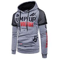 NEARTIME Men Sports Coat, Fashion 2018 Men's Long Sleeve Hoodie Jacket Letter Printed Hooded Sweatshirt