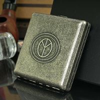 MODEBESO(TM) Peace Silver Color Copper Metal Cigarette Case Holder China Holds 20 Cigarette