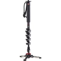 Manfrotto Xpro 5 Section Carbon Fiber Video Monopod, Black (MVMXPROC5US)