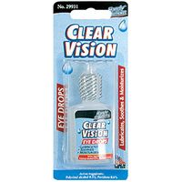 Handy Solutions Clear Vision Eye Drops, 0.50 fl oz (Pack of 4), Travel Size & TSA Approved