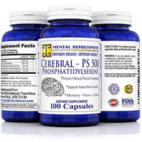 Mental Refreshment: Cerebral PS 500mg 100 Capsules - Best Value, Most Potent Phosphatidylserine