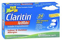CLARITIN 24 Hour Non-Drowsy RediTabs Allergy Relief Orally Disintegrating Tablets 10 ea (Pack of 3)