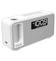 Ihome Kineta Dual Charging Stereo Alarm White
