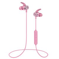 LETSCOM Bluetooth Headphones, Lightweight Wireless Earbuds with Magnetic Connection, IPX5 Water Resistant Bluetooth Sports Earphones for Running, Built-in Mic, 8 Hrs Work time