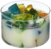 Primal Elements Color Bowl Soy Blend Candle, 8 OZ, Pineapple Rum Splash