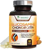 Glucosamine with Chondroitin Turmeric MSM Supplement, Triple Strength Standardized 1500mg with Boswellia & Bromelain - Made in USA - for Healthy Joint Support & Comfort - 120 Capsules