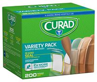Curad Variety Pack Adhesive Bandages, 200Count
