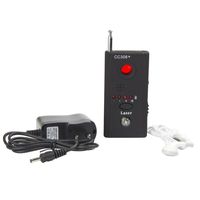 CC308 Anti-Spy Signal Bug RF Detector Hidden Camera Laser Lens GSM Device Finder - Mute Vibration + Beep + LED indicator , Earphone and Charger included