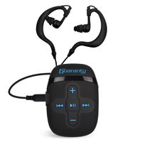 Docooler IPX8 Waterproof MP3 Player 8GB Music Player with Headphones Clip Design for Swimming Running Diving Black