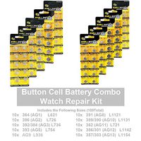 100 pcs Assorted Watch Batteries Alkaline Repair Kit Variety Pack FAST USA SHIP