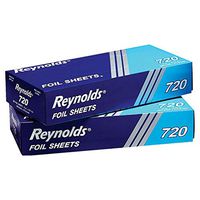 Reynolds Wrap 720 Pop-Up Interfolded Aluminum Foil Sheets, 12 x 10 3/4, Silver, 200/Box