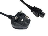 ABC Products C5 Cloverleaf Mickey Mouse Power Supply Adapter Cord Mains Cable Lead UK Plug for Laptop Acer Dell HP Compaq Sony Toshiba Vaio Delta etc 1.8M Long