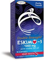 Enzymatic Therapy Purity Tested Eskimo-3® Double-Strength 1000 mg Pure Stable Fish Oil, 90 Softgels