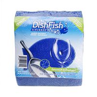 DishFish Scrubber CP101-8, Multi-Purpose Cleaning Sponge, 8-Pack