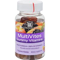 Nutrition Now Dietary Supplements Multi Vites, Assorted Fruit Flavors 70 count Gummy Vitamins for Adults (a)