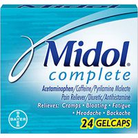 Midol Menstrual Complete Gelcaps 24 ea (Pack of 10)