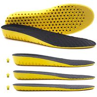 Ailaka Elastic Shock Absorbing Height Increasing Sports Shoe Insoles, Soft Breathable Honeycomb Orthotic Replacement Inserts for Men & Women