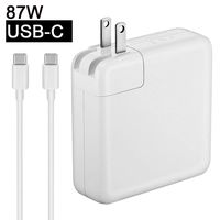 87W USB Type C Power Adapter Charger Compatible with MacBook pro 15 Inch Laptop (USB-C to USB-C Cable Included)