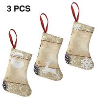 Christmas Stockings Decoration Retro Pattern Great for Funny Xmas Party