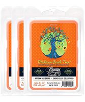 3 Packs of Beamer Candle Co. Smoke Killer Collection Wax Drops, 6-Count Pack - Michigan Peach Tree Scent + Beamer Smoke Sticker