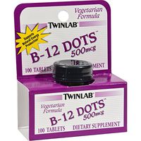 B-12 Sublingual Dots - 500 Mcg - 100 Tablets by Twinlab