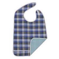 Modaliv Adult Bib - Extra Large Reusable Clothing Protector - Waterproof - Crumb Catcher - Machine Washable (XL Blue)