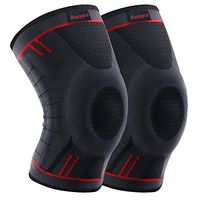 Kuangmi Knee Brace Compression Sleeve Support for Running,Jogging,Basketball,Joint Pain Relief,Arthritis and Injury Recovery (Upgrade Blue, X-Large (Pack of 2))