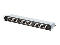 Monoprice Cat6 FTP 1U Patch Panel 24-Port - 19 Inch | Dual Krone IDC - Entegrade Series