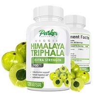 Cleansing Triphala 1100mg Supplement for Extra Strength Detox Support, Natural Digestive Aid, Powerful Antioxidant. 120 Veggie Capsules for 60 Day Supply. Made in USA