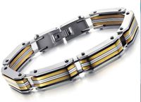Aegean Jewelry Titanium Stainless Steel Men's Fashion Magnetic Bracelet, Anti-fatigue and Pain-relief, with a Gift Box and a FREE Small Gift