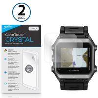 Garmin Epix Screen Protector, BoxWave [ClearTouch Crystal (2-Pack)] HD Film Skin - Shields From Scratches for Garmin Epix
